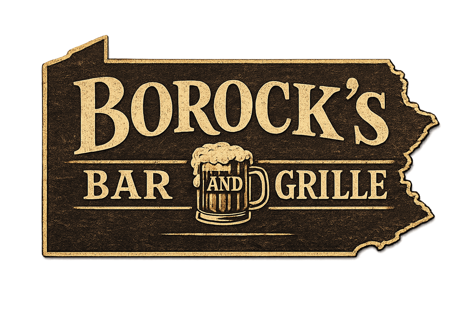 BoRocks Bar & Grille Pennsylvania sign logo